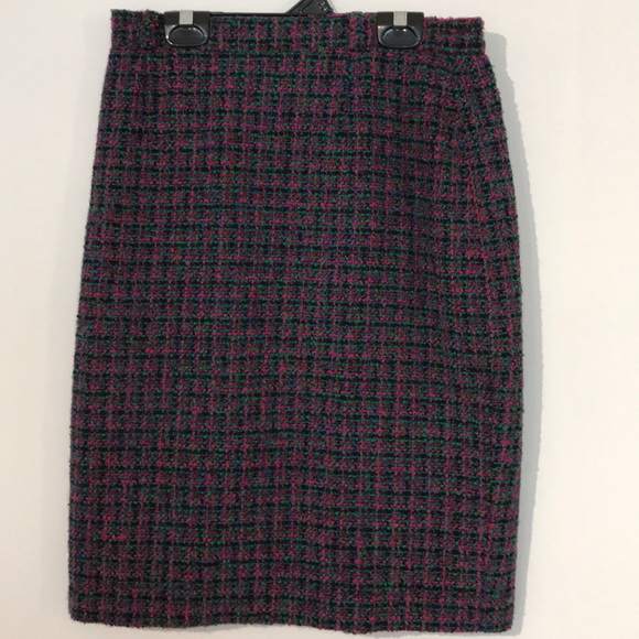 ๐Last Call Before Donation๐ Vintage colourful tweed wool blend mini skirt - Picture 1 of 11